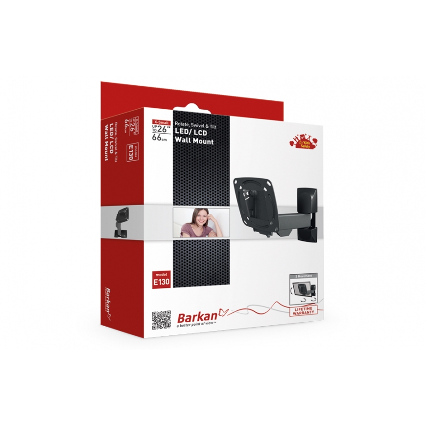 Barkan E130.B zidni nosač za televizor i monitor 13-29"