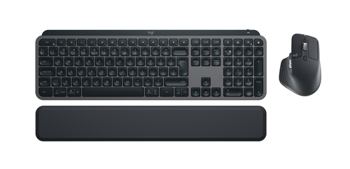 Logitech MX Keys S 2u1 bežični sivi komplet tastatura + miš US