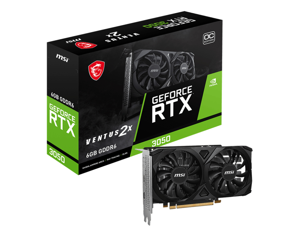 MSI GeForce RTX3050 VENTUS 2X OC grafička kartica 6GB GDDR6 96bit