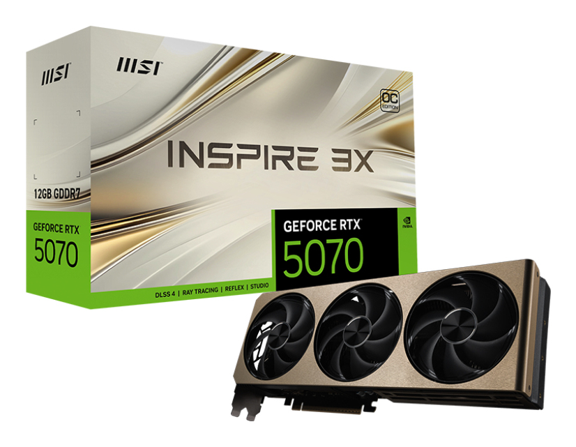 MSI GeForce RTX 5070 Inspire 3 grafička kartica 12GB GDDR7 192bit